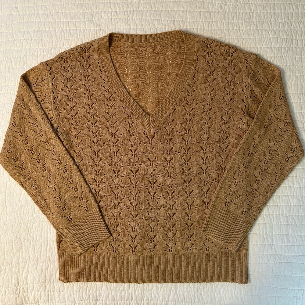 Boho Knit V-Neck Sweater